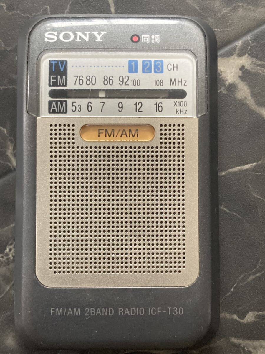 SONY ラジオ　ICF-T30/AM受信確認済み_画像1