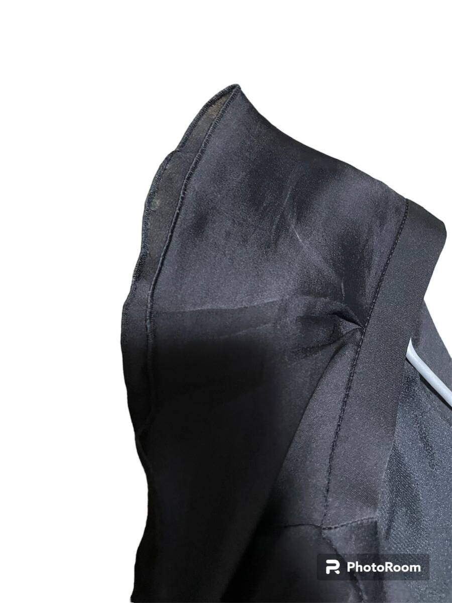 インディヴィ フリル プリーツ 黒 大きいサイズ ドレス 二次会 ワンピース ブラック の画像3