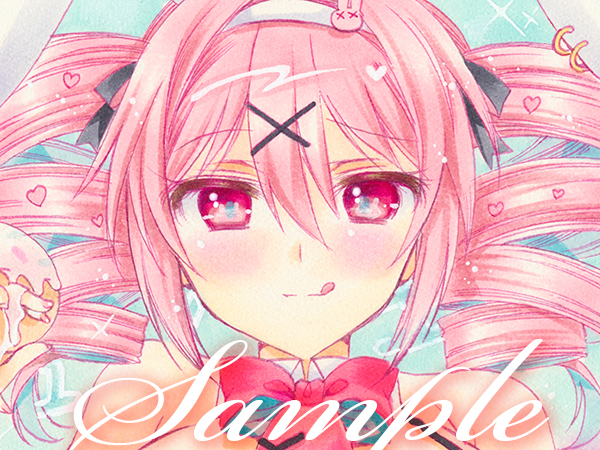 ☆同人 手描き イラスト 【 VOCALOID 】重音テト バニー ☆ B5 ☆同人 手描き イラスト 【 VOCALOID 】重音テト バニー ☆ B5