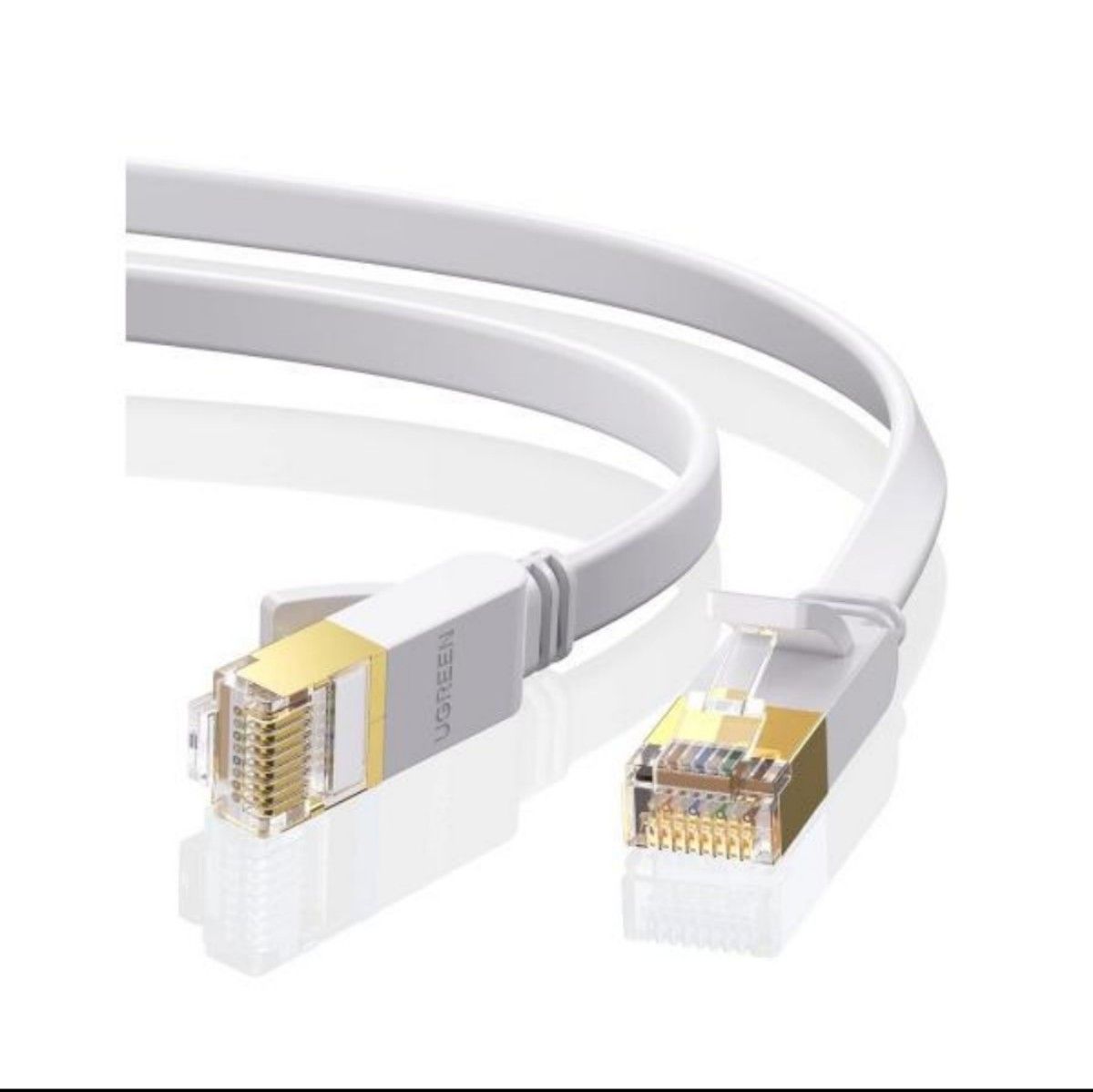 UGREEN LANケーブル CAT7 3M 白 10Gbps/600MHz RJ45 コネクタ 10ギガビット CAT7準拠