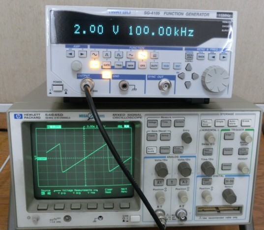 動作確認済 IWATSU SG-4105 FUNCTION GENERATOR 15MHz ファンクションジェネレーターの画像5