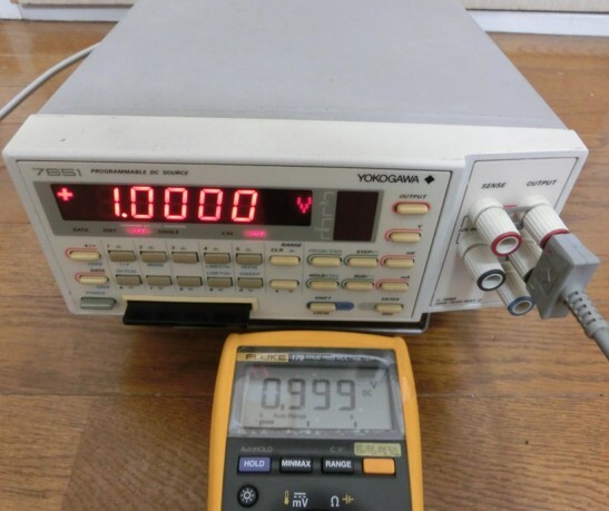 動作確認済 765101 YOKOGAWA PROGRAMMABLE DC SOURCE 横河電機 7651 プログラマブル直流電圧/電流源 電源の画像10