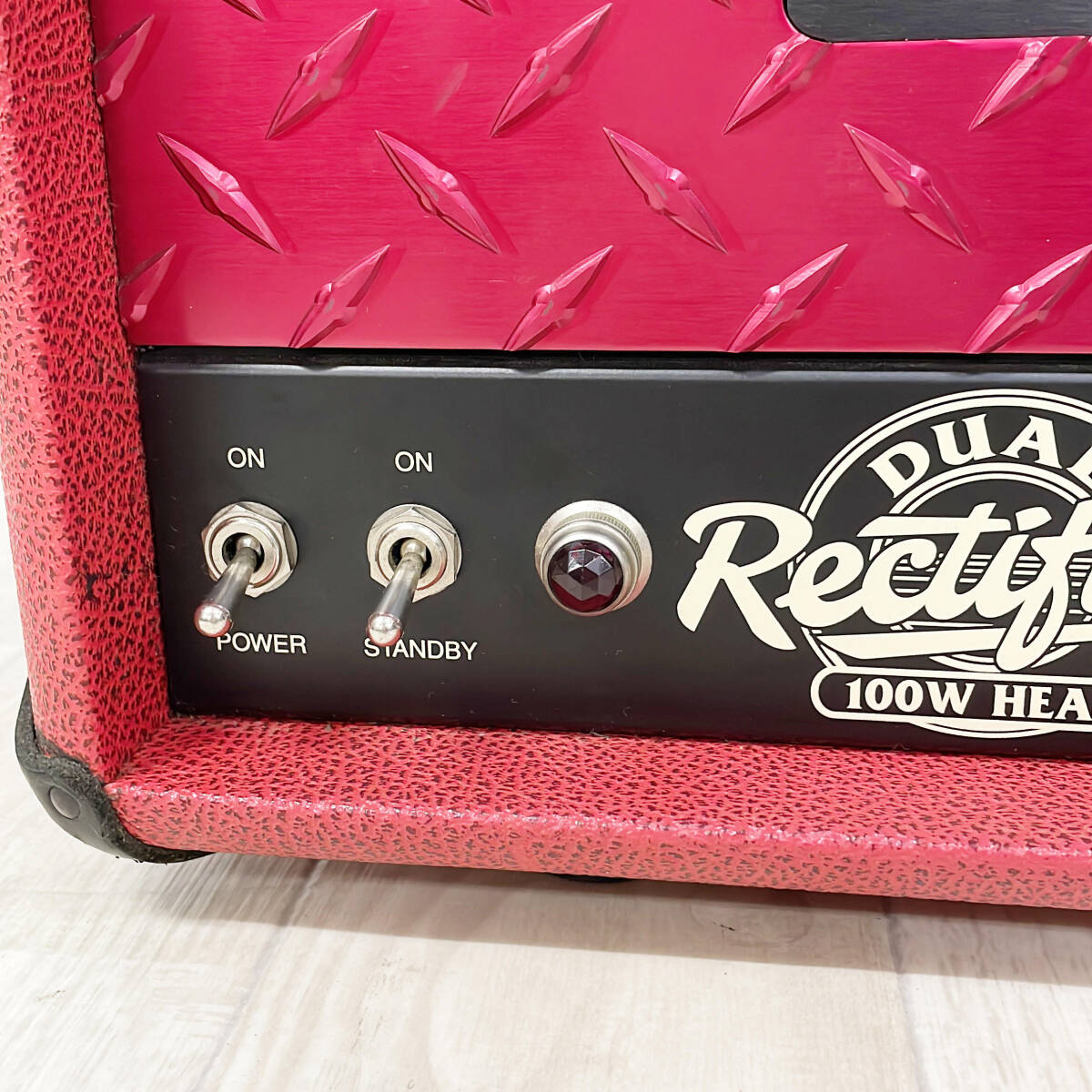 Mesa Boogie Dual Rectifier 100W Head 赤 レッド カスタム オーダー メサブギー デュアルレクチ 通電のみ 動作未確認の画像4