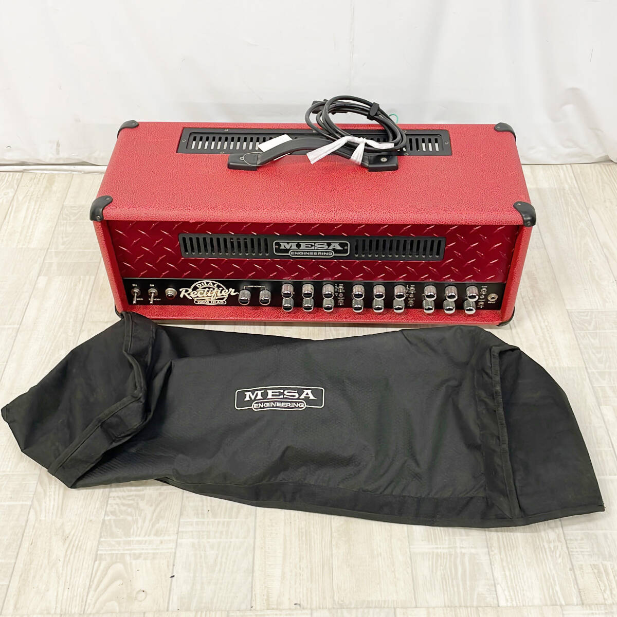 Mesa Boogie Dual Rectifier 100W Head 赤 レッド カスタム オーダー メサブギー デュアルレクチ 通電のみ 動作未確認の画像9