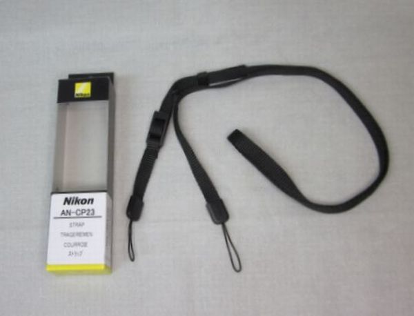 未使用品３本セット;ニコン ネックストラップ Nikon AN-CP23 シンプル ブラック_画像3
