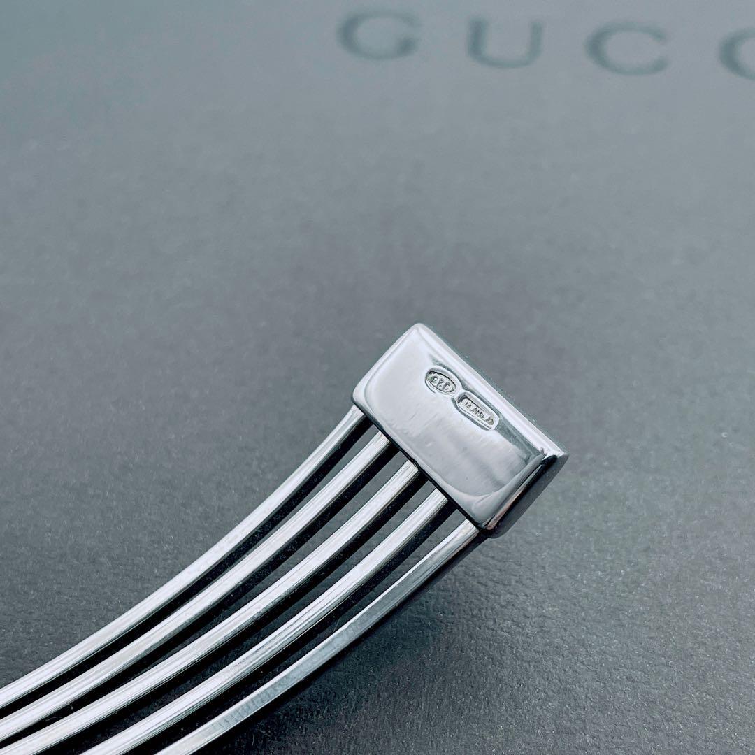[ прекрасный товар ]GUCCI Gucci браслет 5 линия тросик серебряный 925