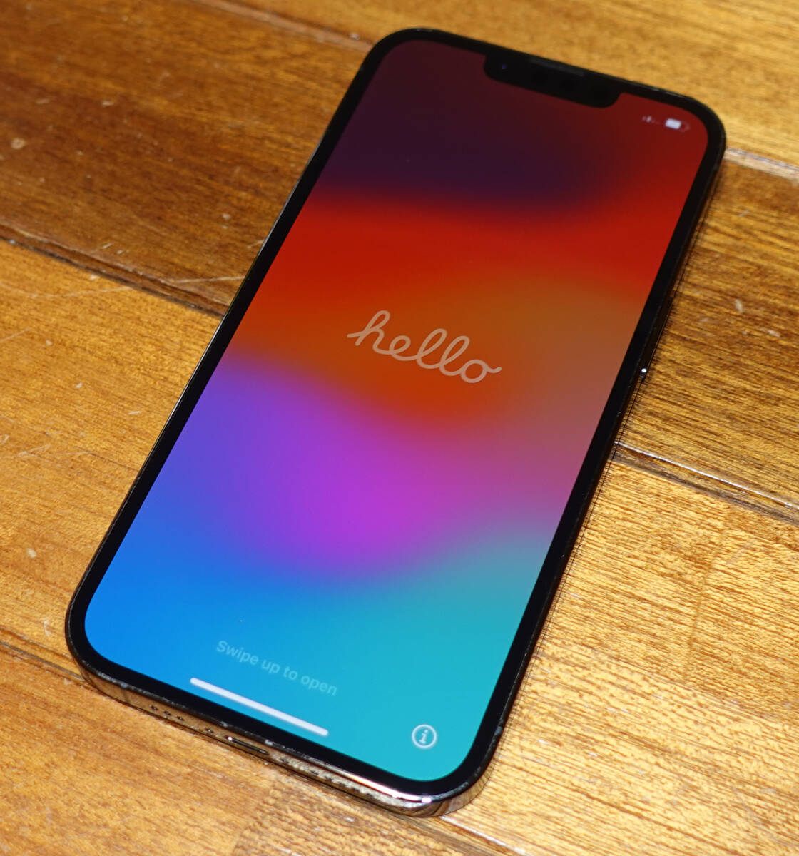 Apple カナダ版 iPhone13 Pro 128GB グラファイト MLUE3VC/A ModelA2636 （シャッター無音可 技適有）の画像5