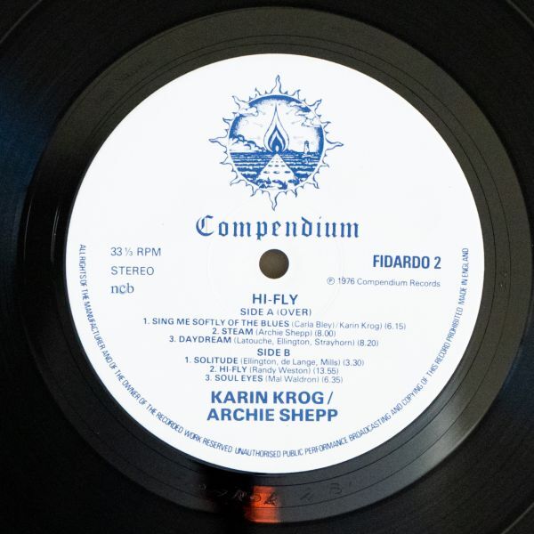【LP/UK盤】Karin Krog, Archie Shepp / Hi-Fly_画像5