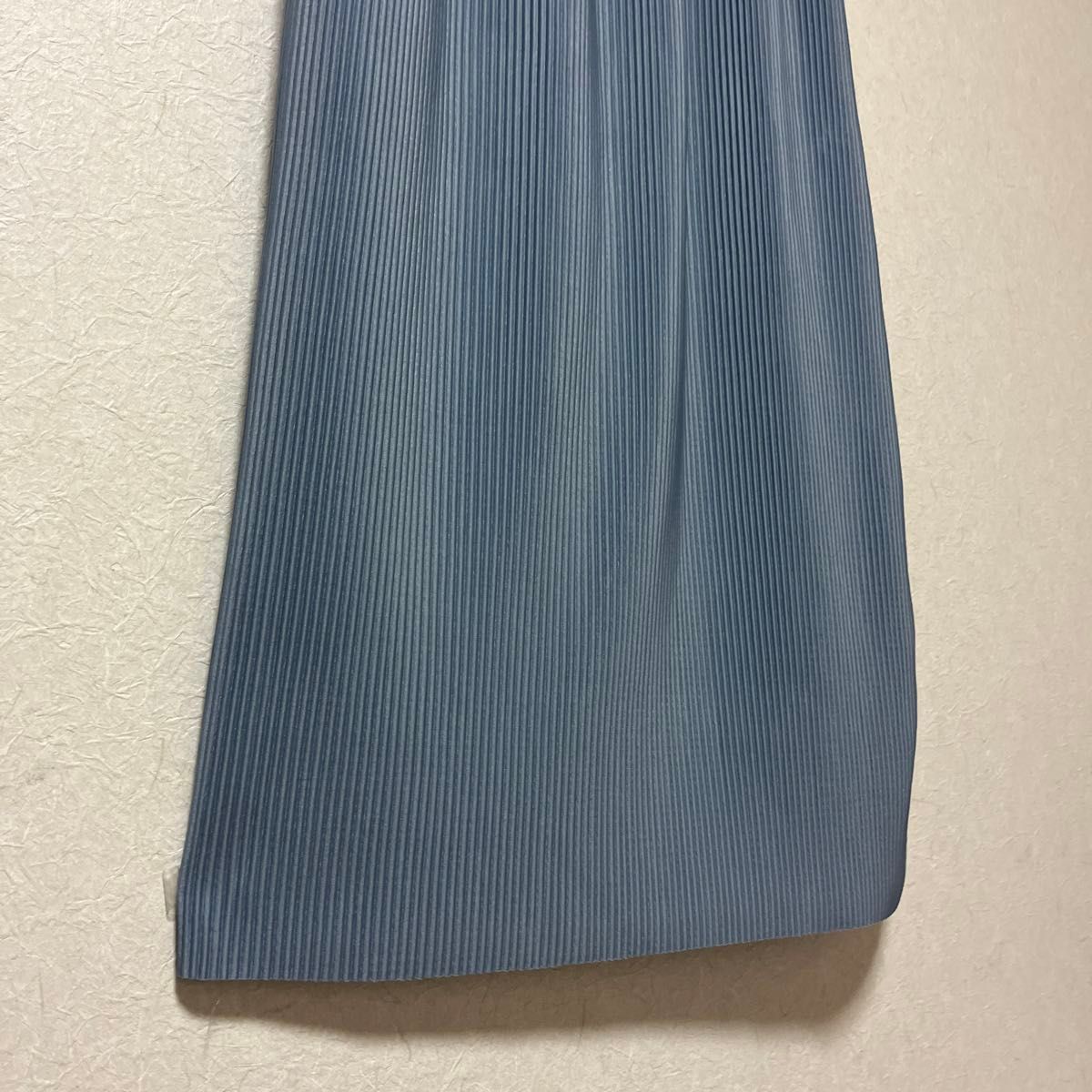 レディースタイトロングタイトスカート　淡いブルー系　L