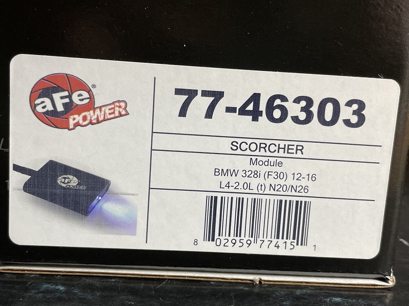 ★【未使用】★aFe POWER Scorcher●ブースト アップ コントローラー●BMW●N20/N26-F30 320i/328i/F32 428i/F22 228i/E84 X1★77-46303_画像2