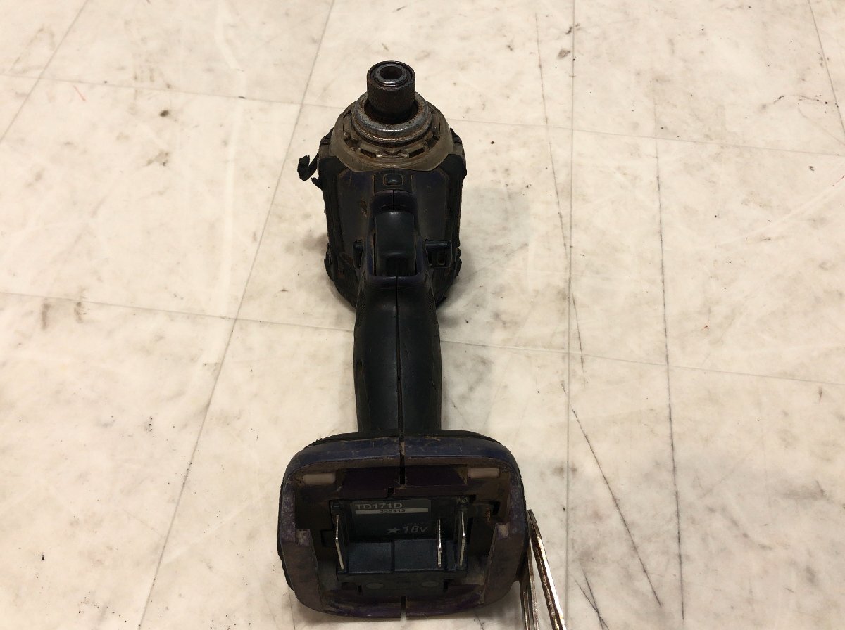 makita マキタ 充電式インパクトドライバ 18V TD171D ジャンク品●F043T738_画像4