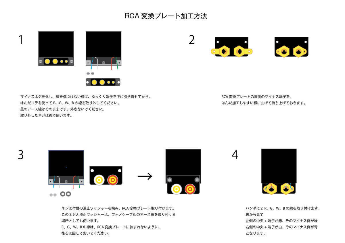 ★★ SME トーンアーム 4PINコネクタ→RCAコネクタ変換キット ★★_画像5