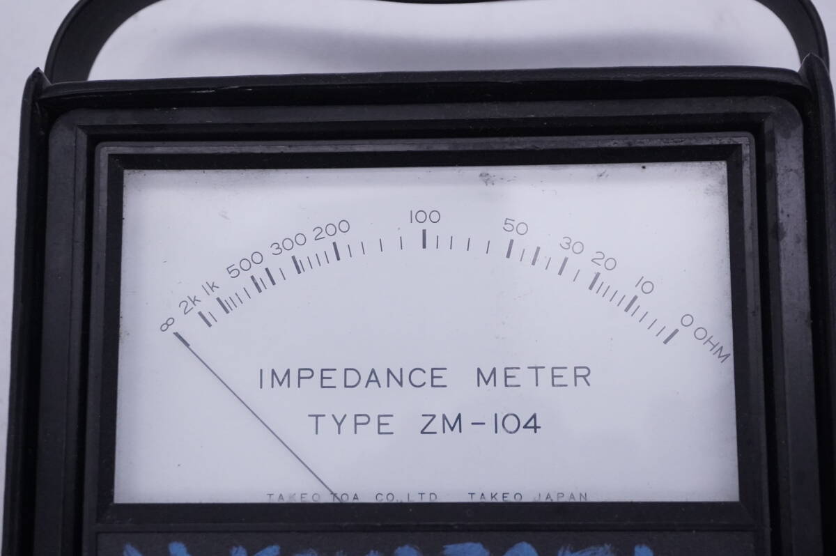 TOA インピーダンスメーター IMPEDANCE METAR ZM-104 東亜 ジャンクの画像2