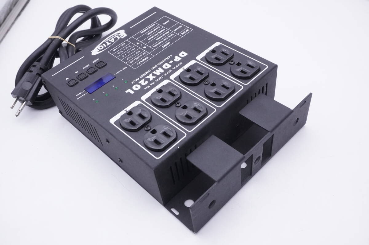 ADJ　DP-DMX20L　4ch　DMX DIMMER PACK　通電確認_画像3