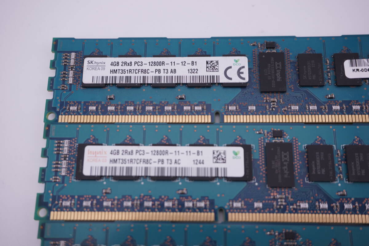 16GB (4x4 листов ) DDR3 PC3-12800R HMT351R7CFR8-PB T3 AB2 листов + AC2 листов 