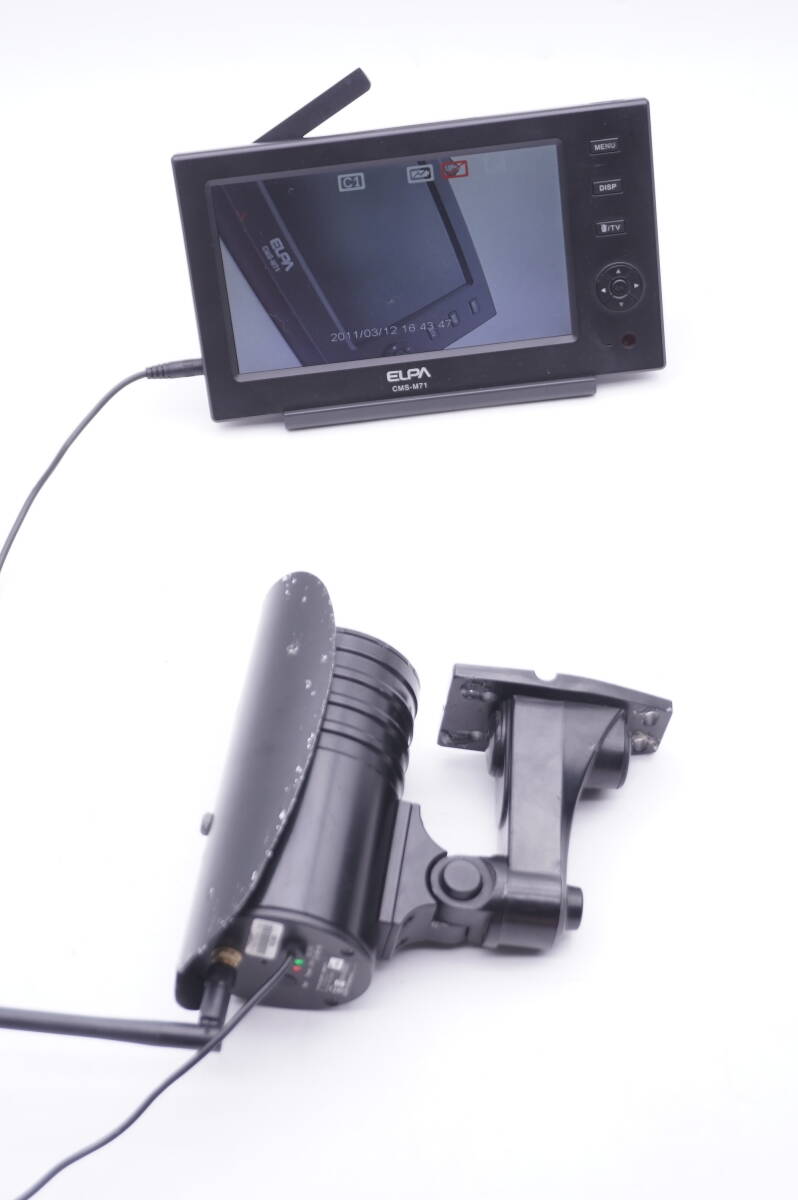 複数有り　ELPA　CMS-C71　②　増設用カメラ　ワイヤレス カメラ　IP66耐水　野外用　配線不要 ★ CMS-7001 CMS-7110 ( CMS-M70 CMS-M71 )_親機は付きません。