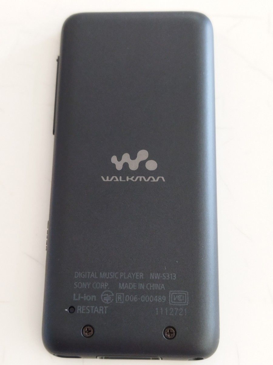 SONY WALKMAN ソニー ウォークマン Sシリーズ NW−S313 4GB ブラック 美品