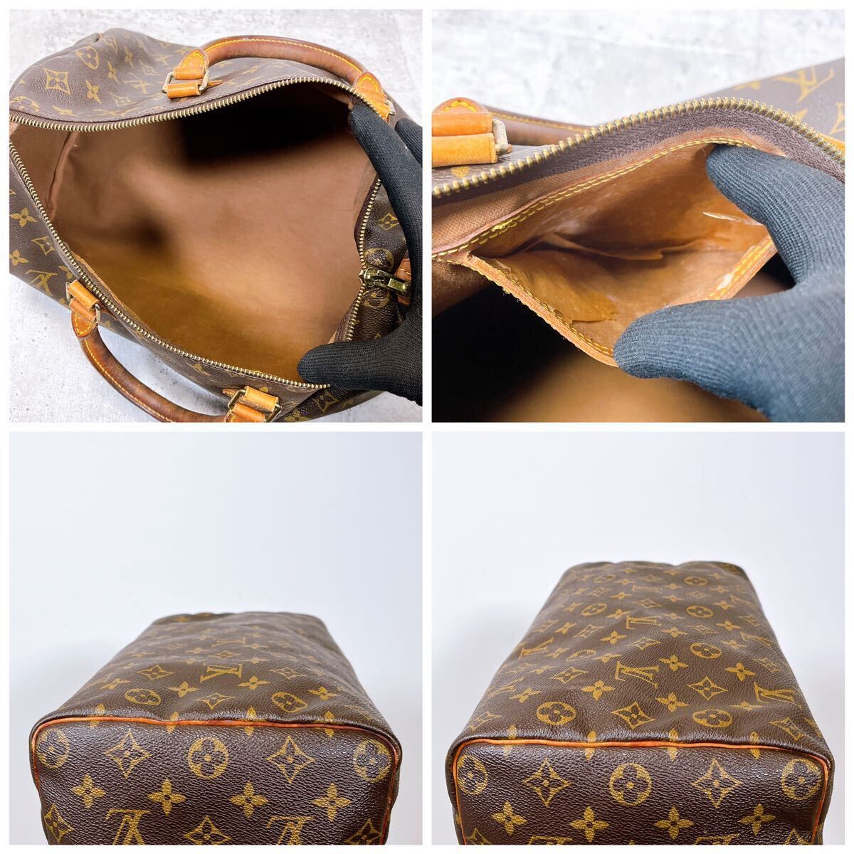 LOUIS VUITTON モノグラム スピーディ30 M41108 SP0028 ハンドバッグ ミニボストン ルイヴィトン 旅行鞄 1円の画像9