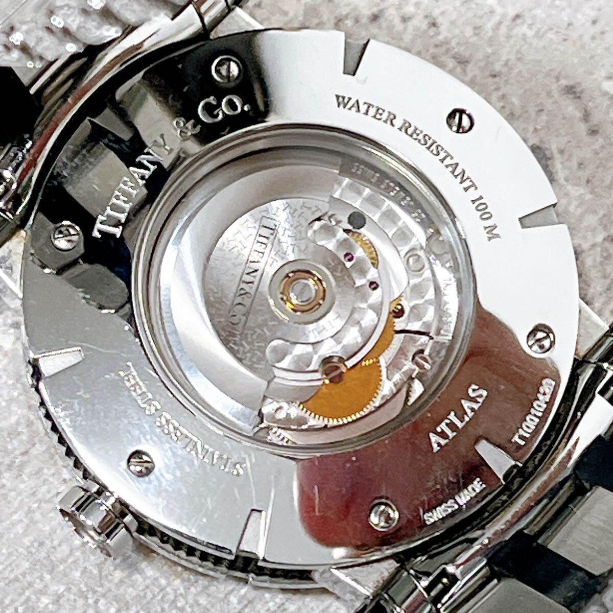 稼働品 TIFFANY ティファニー アトラス ジェント Z1000 AT 自動巻き メンズ 腕時計 1円