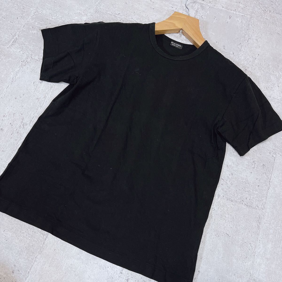 美品 96ss COMME des GARCONS HOMME PLUS コムデギャルソンオムプリュス 半袖Tシャツ Tシャツ カットソー ブラック クルーネック 90s_画像2
