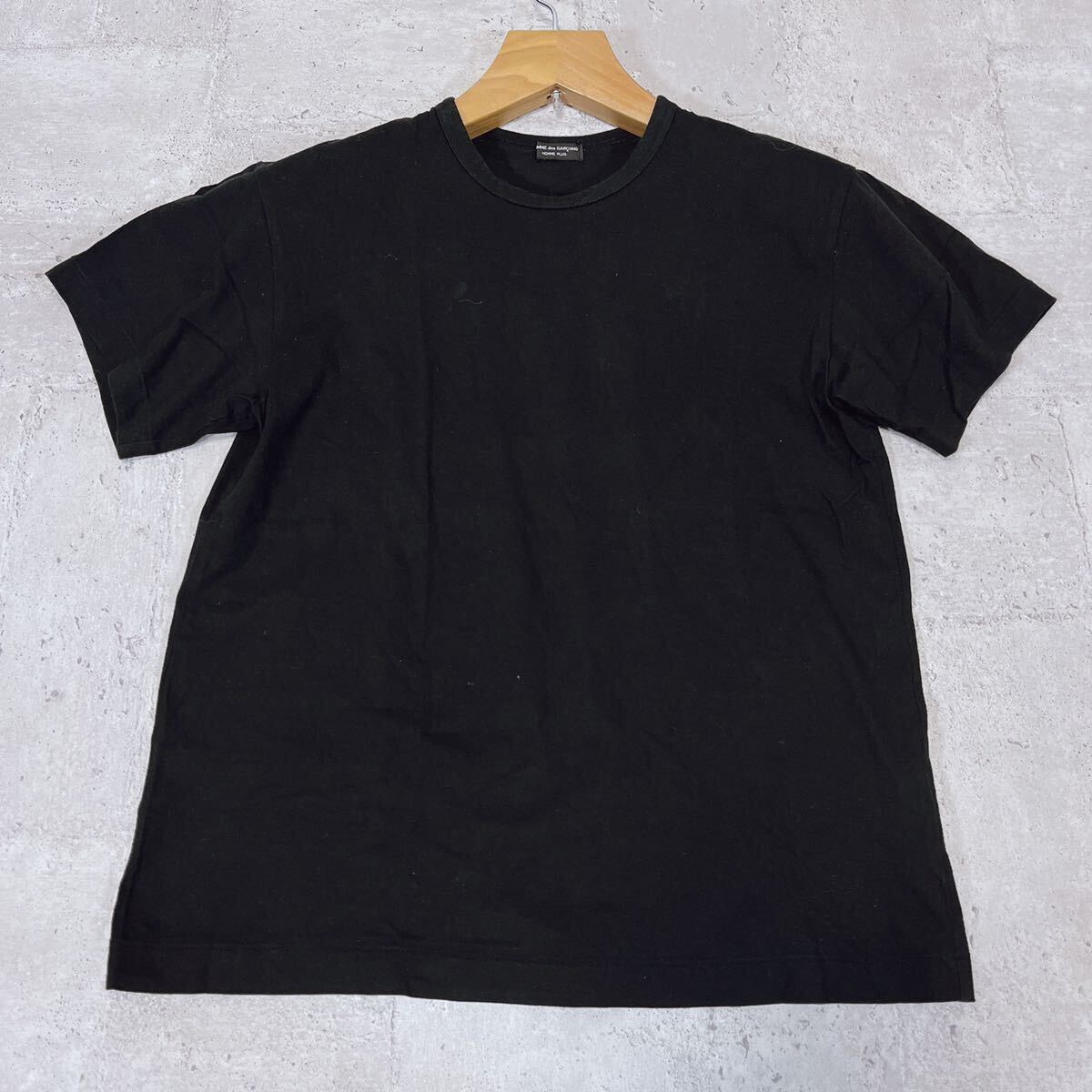 美品 96ss COMME des GARCONS HOMME PLUS コムデギャルソンオムプリュス 半袖Tシャツ Tシャツ カットソー ブラック クルーネック 90sの画像1
