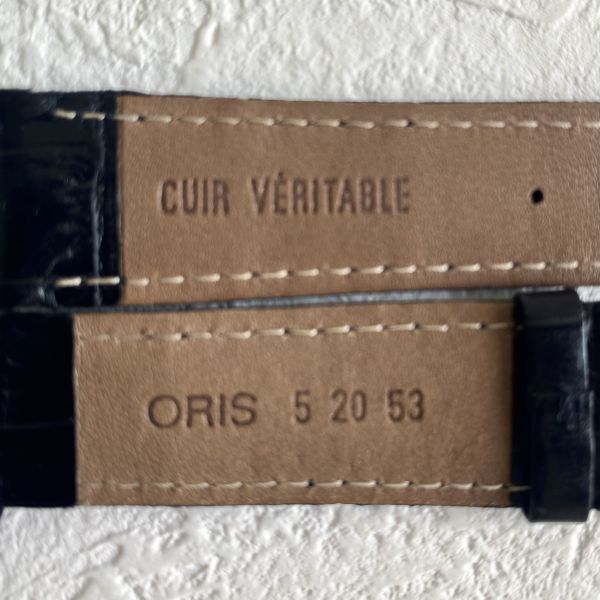 ブランド時計 オリス/ORIS 腕時計用 ラバーベルト 黒 ラグ幅20mm [ORIS 5 20 53][CUIR VERITABLE] 保証付 コレクター商品 自宅保管品の画像4