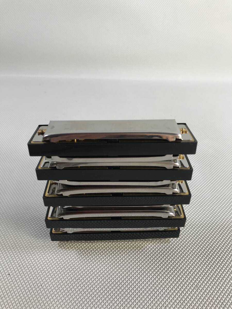 S4682*HOHNER INTERNATIONAL BLUESBAND horn na- blues band harmonica 5 pcs set A B♭ G E F case attaching [ not yet verification ]240402