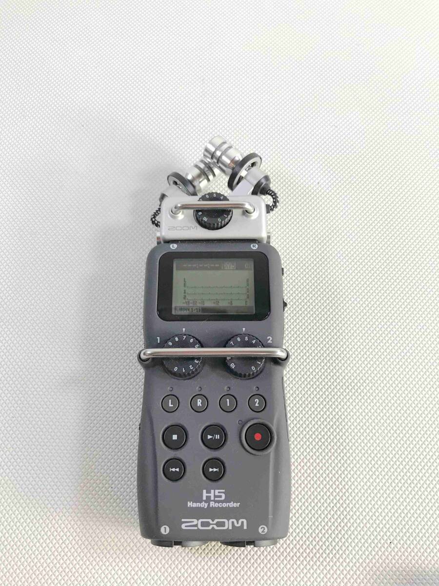 S4935◇ZOOM ズーム Handy Recorder ハンディレコーダー H5 ステレオマイク XYH-5 セット 【訳あり】240416の画像2