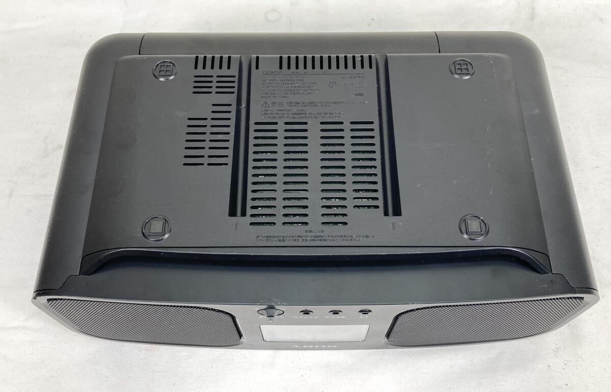 SONY ソニー パーソナルオーディオシステム CFD-S401 ラジカセ ブラック ラジオ CD カセット プレーヤー 音響機器 18年製 動作未確認の画像9