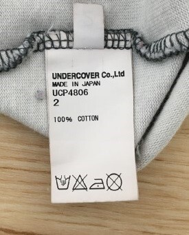 日本製 UNDER COVER アンダーカバー 半袖Tシャツ UCP4806 ウィリアムブレイク 転写 総柄ビッグT グレー系 2 33826900_画像5