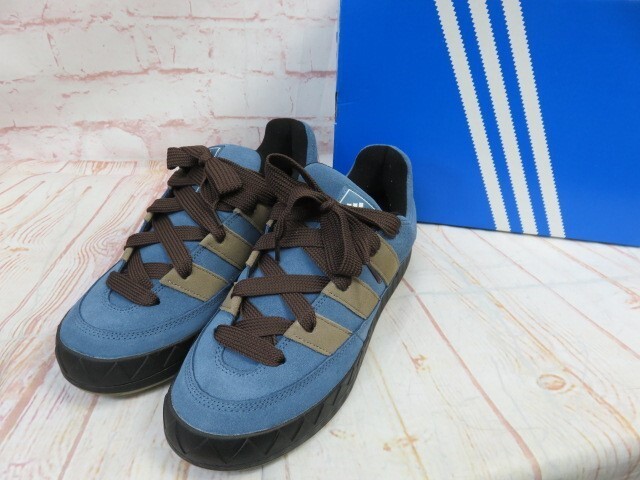 箱有 adidas Originals アディダス ADIMATIC アディマティック スニーカー ローカット HQ6901 ブルー 28.5cm 991778858＃4_画像1