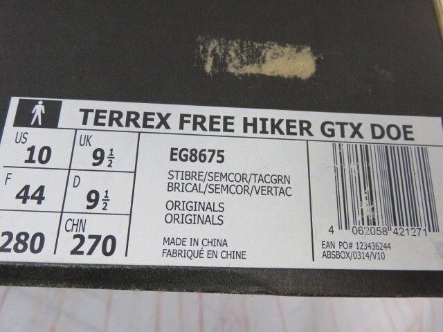 箱有 adidas アディダス Terrex Free Hiker Gore-Tex DOE スニーカー EG8675 ピンク 28.0cm 991778815＃4_画像9