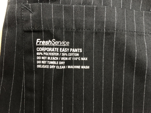 FreshService フレッシュサービス CORPORATE EASY PANTS FSW-22-PT_182 ブラック 111373113■_画像8