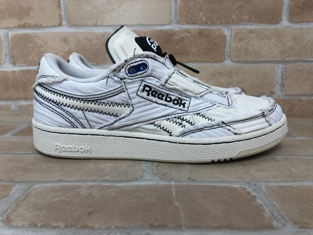 箱・タグ有 Reebok リーボック CLUB C 85 PUMP スニーカー ホワイト US8.5 111387280_画像3