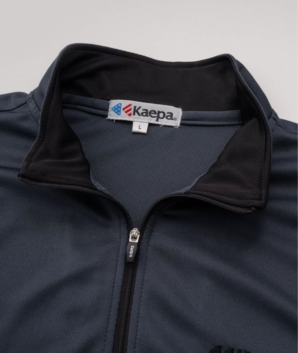 Keapa  ハーフジップ 長袖　吸水速乾　UV メンズ　Mサイズ　チャコールグレー　スポーツウェア　GOLF シンプル　送料込み