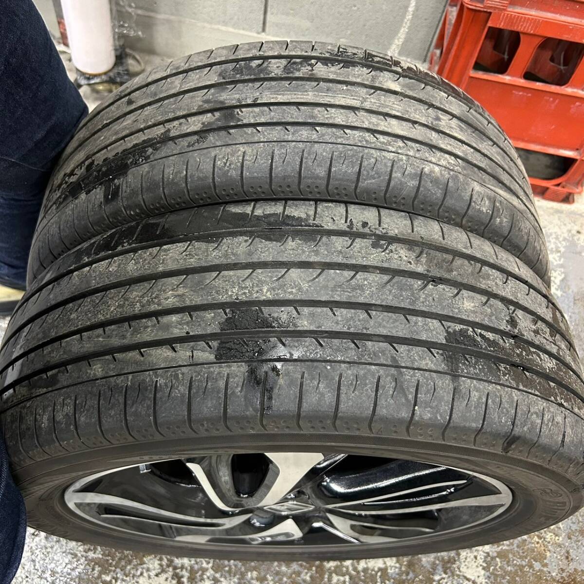 5穴■ホンダ純正 ステップワゴン 2020年製 ヨコハマ BLUEARTH RV-02 205/55R17 4本■040202Rの画像9