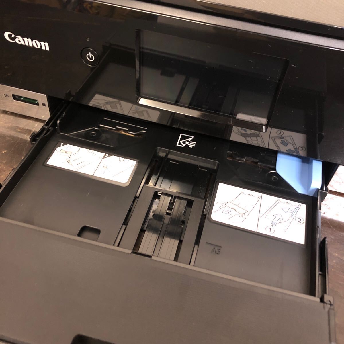 Canon インクジェット複合機 TS8330 総印刷枚数25枚 若干目詰まり プリンター CD/DVD印刷用トレイ 説明書付き 中古品_画像4