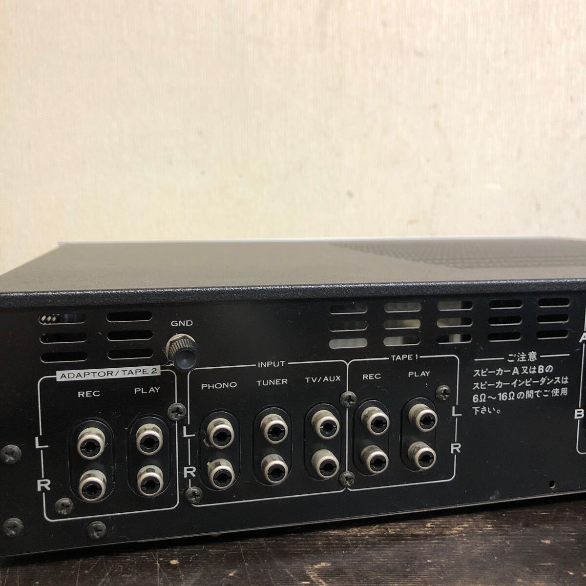 【ジャンク品】Pioneer パイオニア ステレオアンプ SA-7900 通電のみ確認の画像5