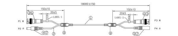 [1 jpy ] security camera cable BNC connection extension Bulk goods limitation 