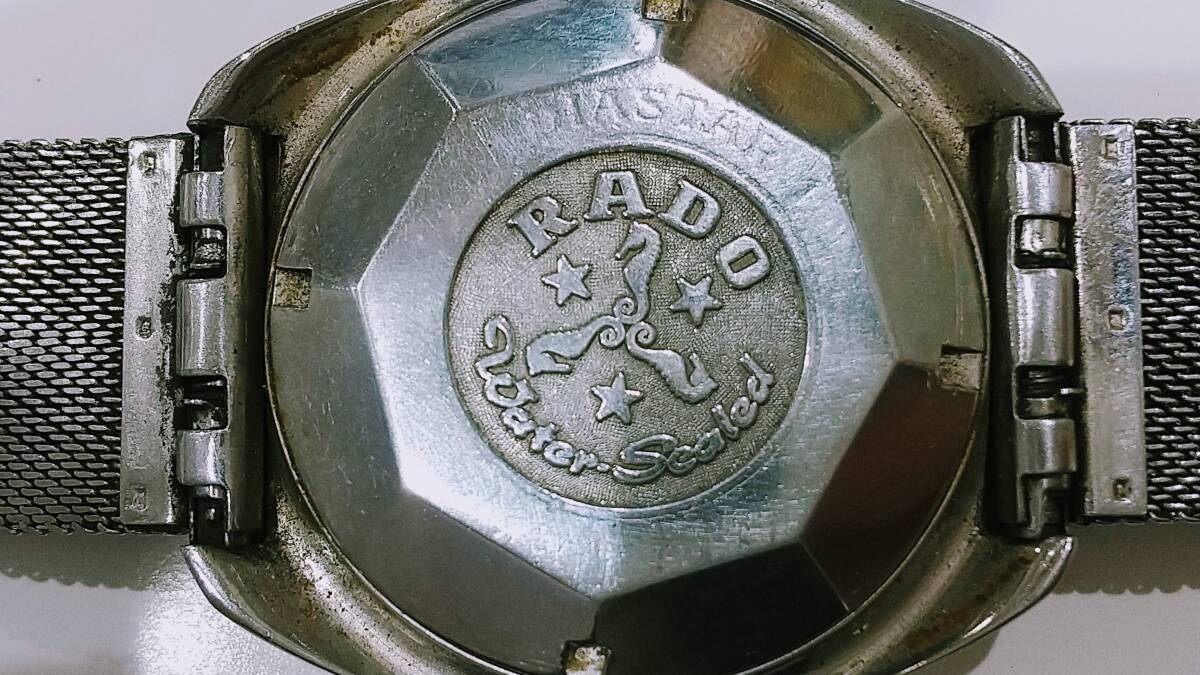 #Y9036【美品/稼働品】RADO ダイヤスター 竜頭操作〇 カレンダー切替〇の画像4