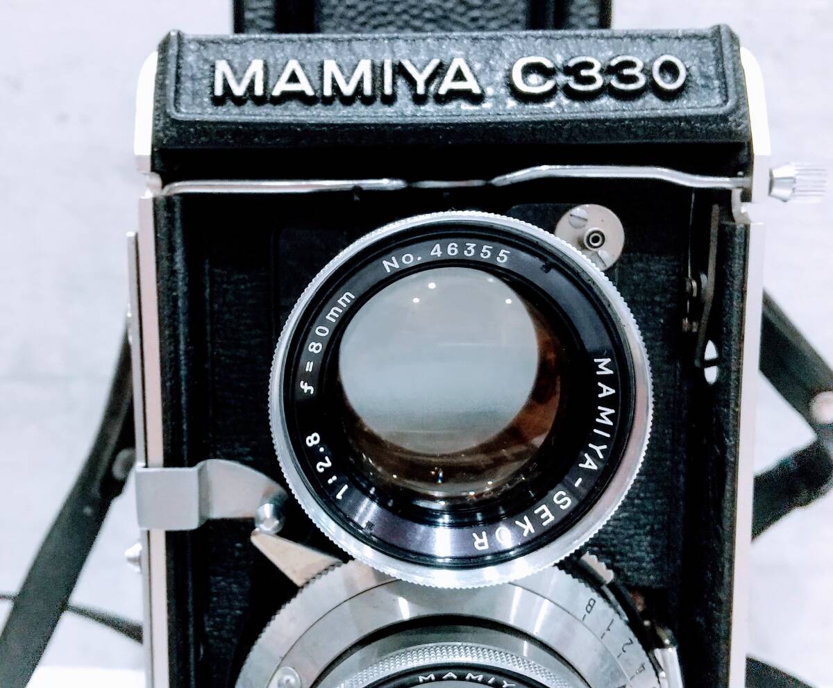 #Y9159【1,000円スタート 比較的美品】MAMIYA C330 Professional f マミヤ SEIKOR 1:2.8 f=80 動作未確認  ケース付きの画像2