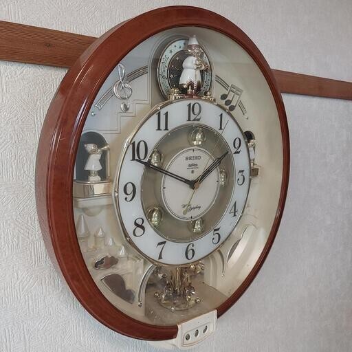 SEIKO セイコー 掛け時計 からくり時計 壁掛け時計 メロディー時計 電波時計の画像1
