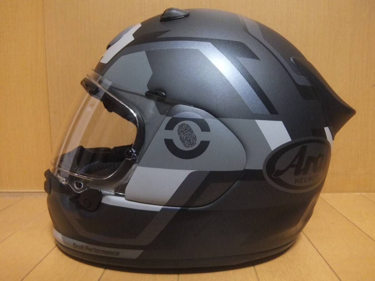 中古 Arai アライ アストロＧＸ フェイス ASTRO-GX FACE グレー サイズXL(61・62cm) フルフェイス ヘルメットの画像2