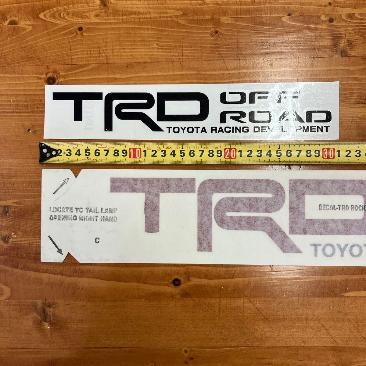 TRD ステッカー トヨタ オフロード 4×4 3枚セットの画像9