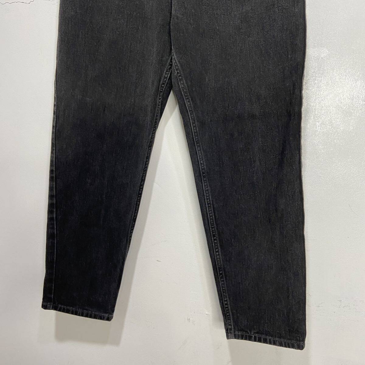 送料無料☆ Levi's 560☆ブラックデニムパンツ☆W33L30☆2002年製☆後染め_画像3