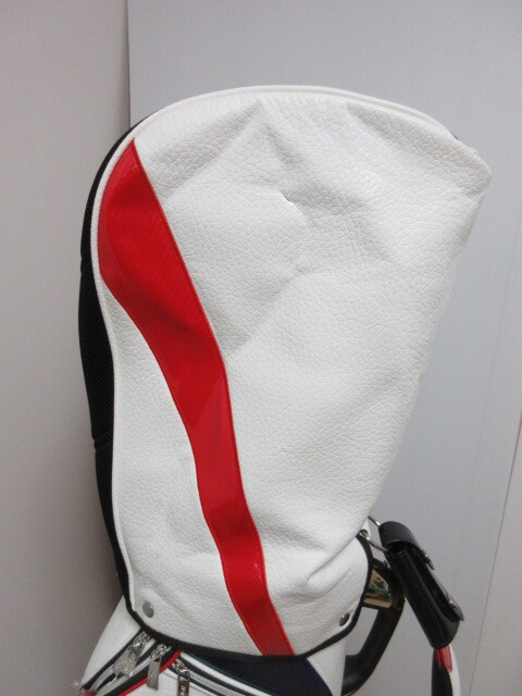 本間ゴルフ★★ ホンマ キャディバッグ CB-1810 9型 ★★No255 ホワイト ゴルフバッグの画像4