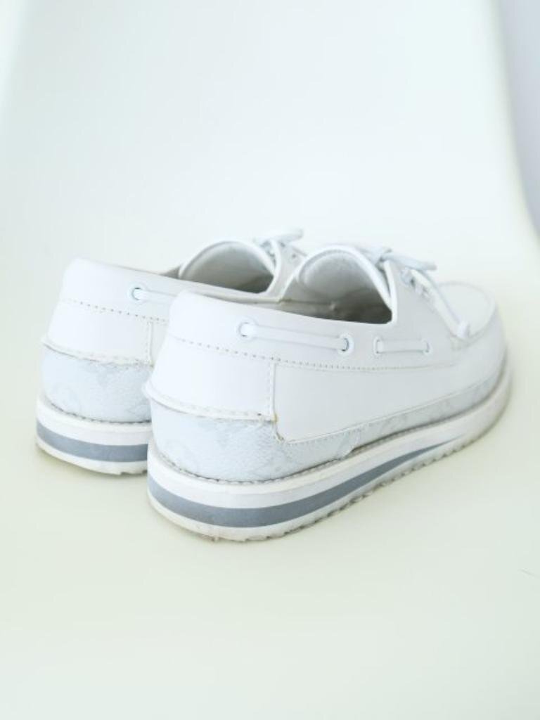 [ including carriage ]LOUIS VUITTON * shoes * men's [6437273] Louis Vuitton 26cm eggshell white / adult high brand spring summer deck shoes stylish 