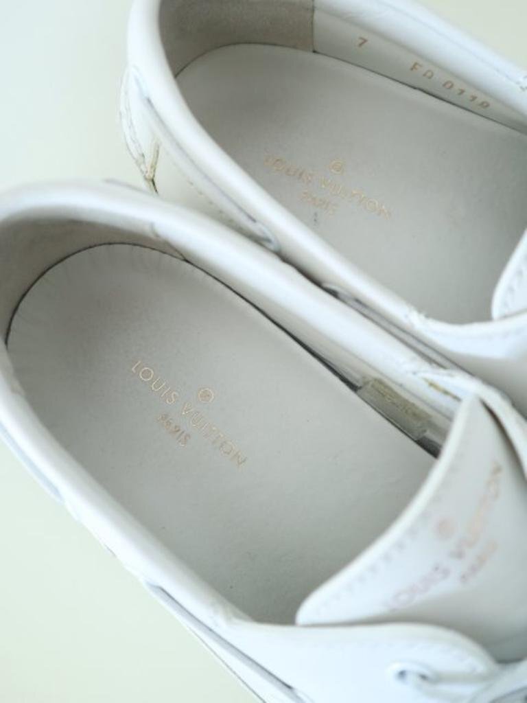 [ including carriage ]LOUIS VUITTON * shoes * men's [6437273] Louis Vuitton 26cm eggshell white / adult high brand spring summer deck shoes stylish 