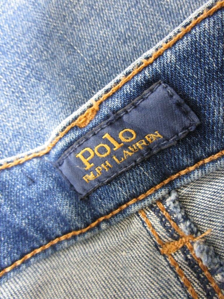 【送料込】[キッズ/子供]　POLO RALPH LAUREN ポロラルフローレン ジーンズ 130cm 青ブルー 綿コットン混 ストレッチ地 女の子用 /n472367_画像5