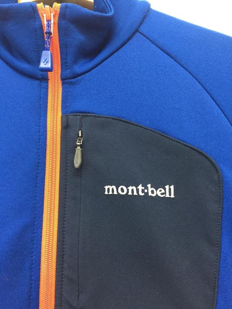 【送料込】[キッズ/子供]　mont-bell　モンベル　ジャケット　140cm　青　ブルー　ファスナー　男女共用　アウトドア　スポーツ /n472403_画像3